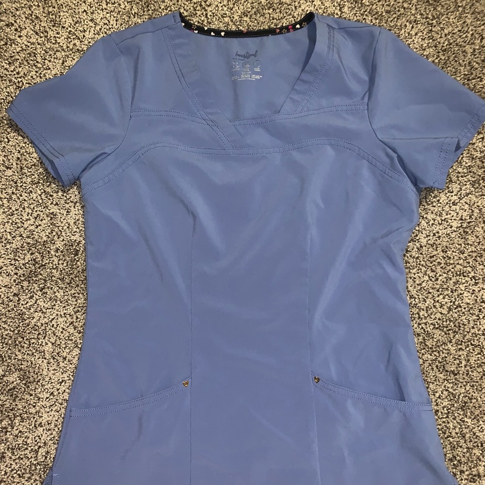 Heart soul scrub top
